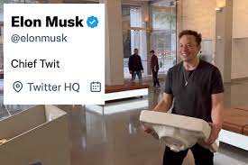 Elon Musk BUYS TWITTER!  In With the Sink; Out With Four Executives!